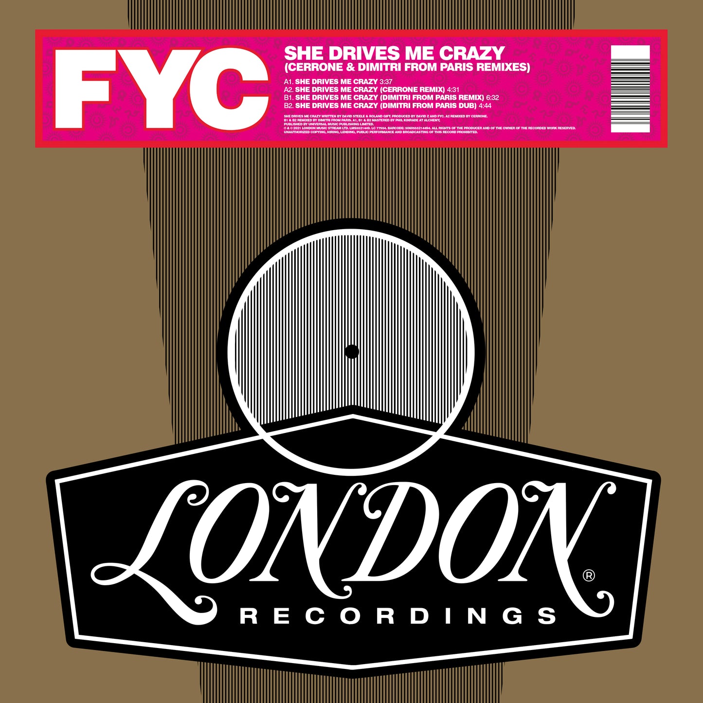 Fine Young Cannibals - She Drives Me Crazy (Cerrone & Dimitri From Paris Remixes) (indie-exclusive)