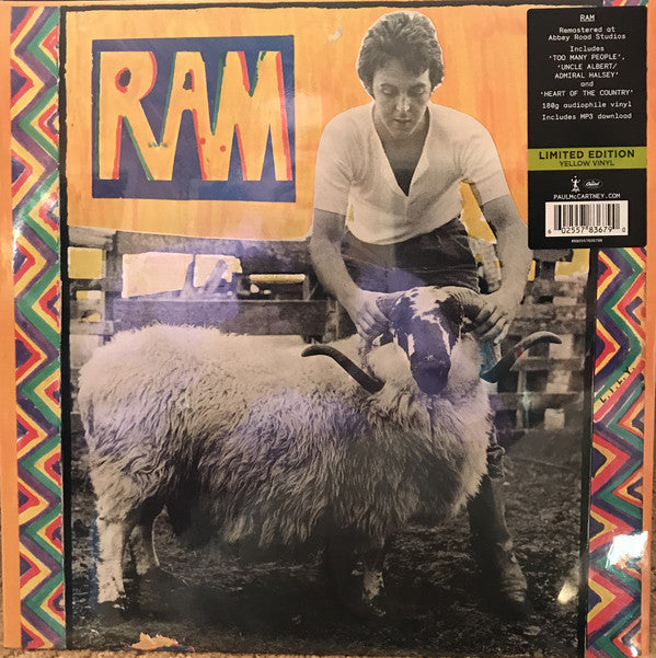 Paul And Linda McCartney ‎– Ram. (Yellow Vinyl)