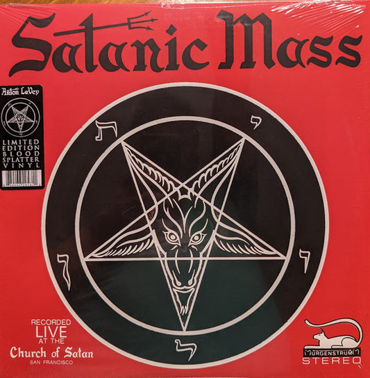 Anton LaVey ‎– The Satanic Mass ( Blood Splatter Colored Vinyl)