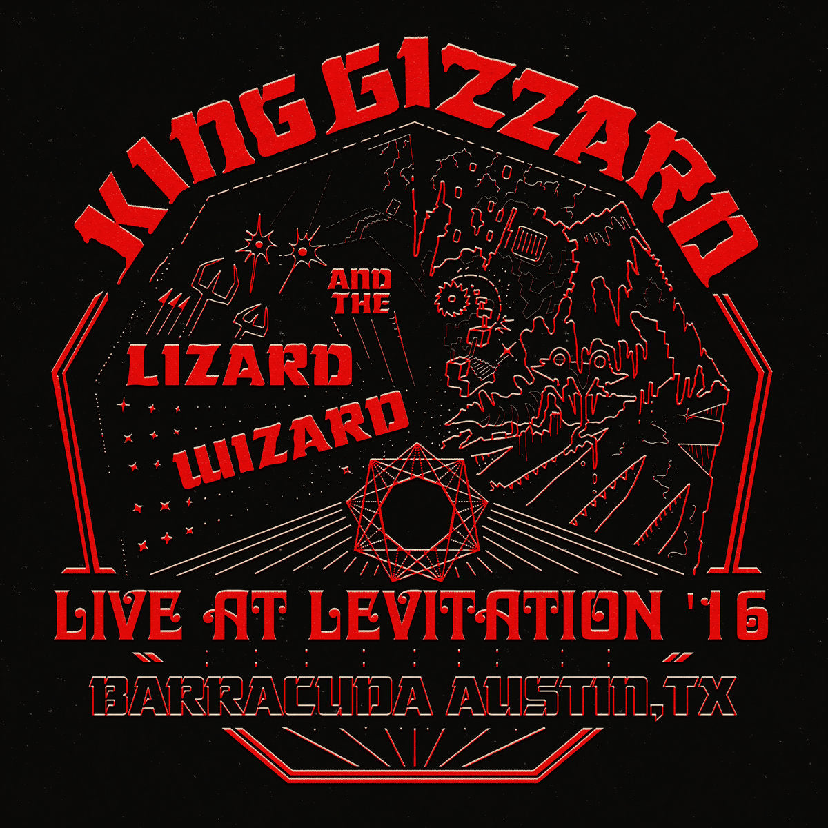 King Gizzard and The Lizard Wizard - Live At Levitation '16 (Red Vinyl)