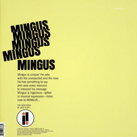 Mingus‎– Mingus Mingus Mingus Mingus Mingus