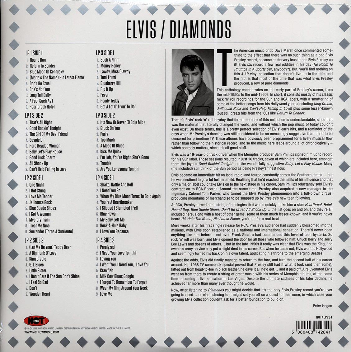 Elvis Presley - Diamonds [4LP Compilation] (Marble Colored Vinyl)