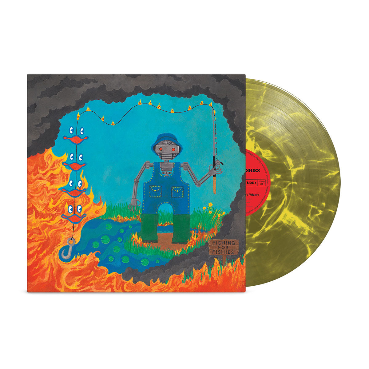 King Gizzard & The Lizard Wizard - Fishing For Fishies [LP] ('Toxic Landfill' Transparent Swamp Green And Opaque Yellow Colored Vinyl)
