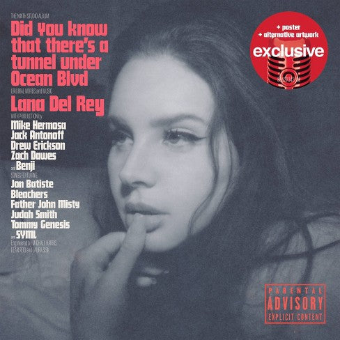 Lana Del Rey - Did you know that there's a tunnel under Ocean Blvd  (Target Exclusive Dark Pink Vinyl + Poster)