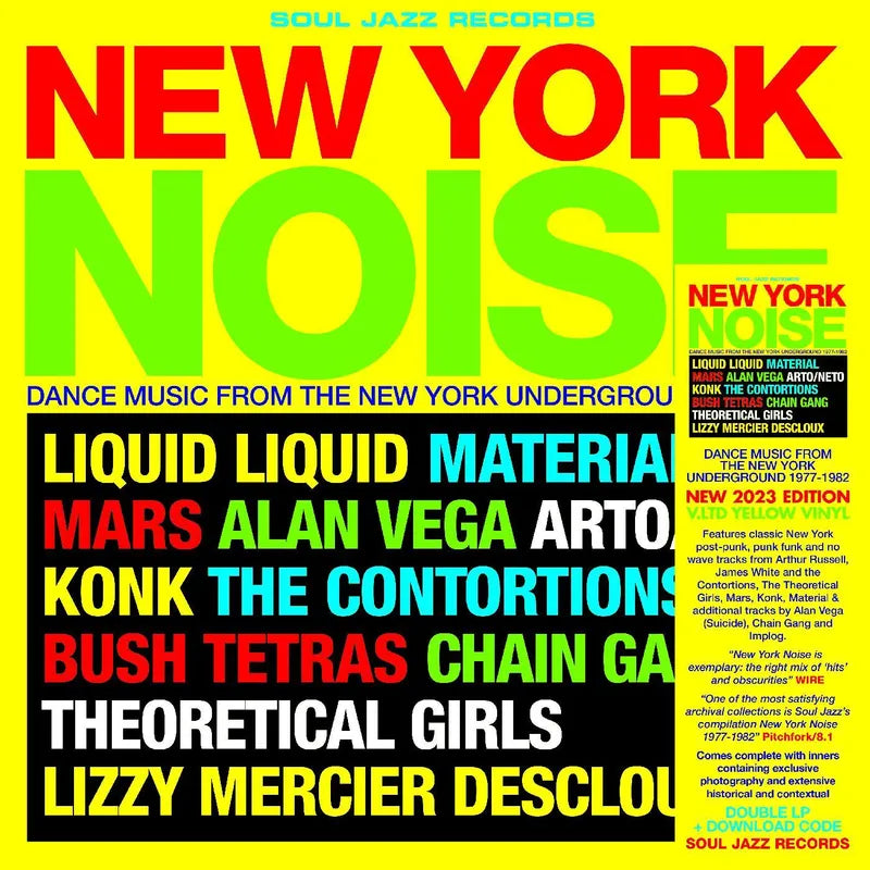 Soul Jazz Records Presents - New York Noice - Dance Music Form The New York Underground 1978-82 (20th Anniversary Yellow Vinyl)