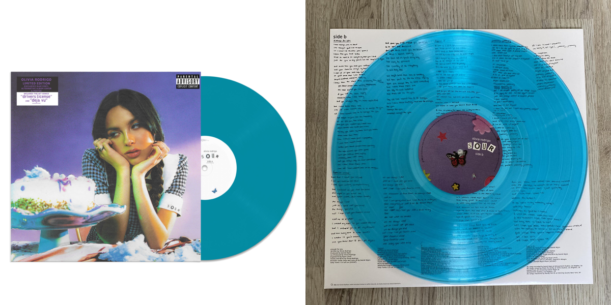 Olivia Rodrigo - SOUR (Target Exclusive blue transparent vinyl) – musiclabmx