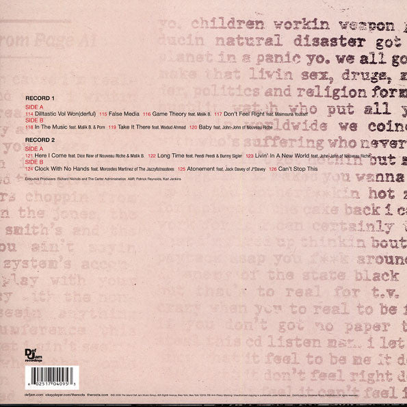 The Roots ‎– Game Theory 2LP