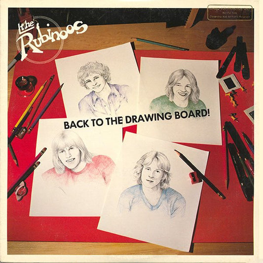 The Rubinoos - Back To The Drawing Board! (Limited Edition Ruby & Black Splatter Vinyl)