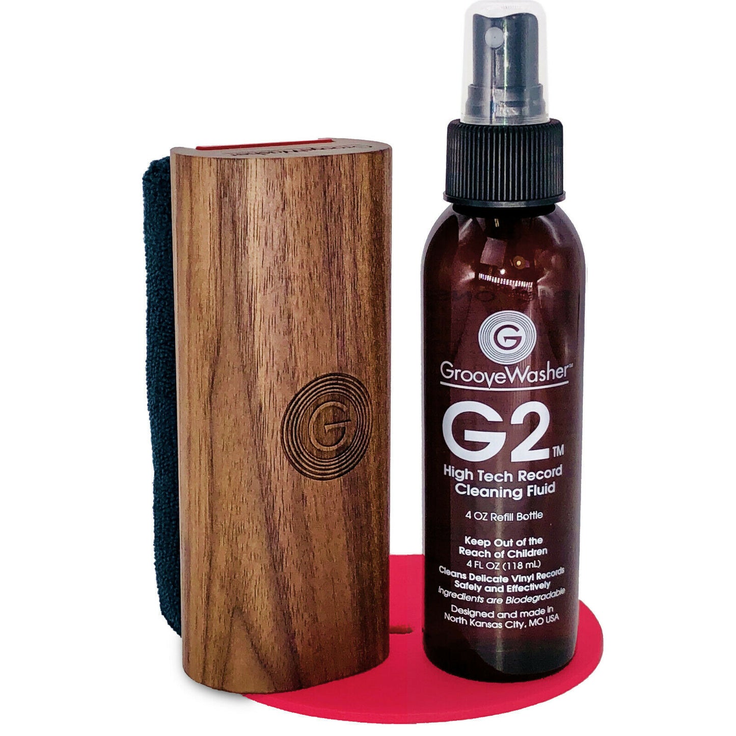 GrooveWasher - Record Cleaning Kit [Walnut]