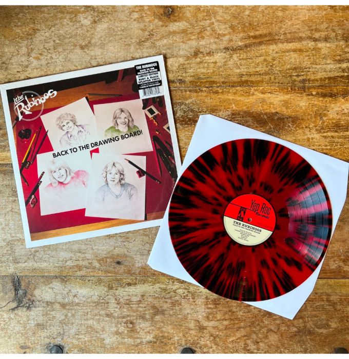 The Rubinoos - Back To The Drawing Board! (Limited Edition Ruby & Black Splatter Vinyl)