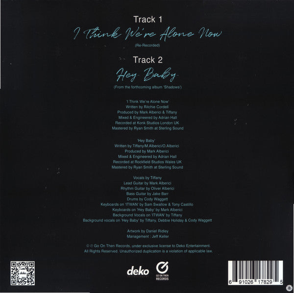 Tiffany - I Think We're Alone Now [12''] (Blue Vinyl, limited)